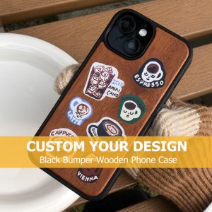 Custom Print Design Wooden Phone Case for iPhone 12 13 14 15 16 Pro Max