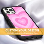 Custom Design 2D Sublimation Metal Backplate Phone Case for iPhone 11 12 13 14 15 16 Pro Max
