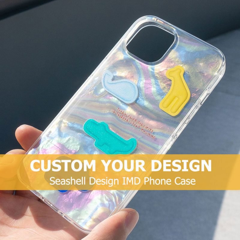 Custom Design Seashell Design IMD MagSafe Phone Case for iPhone 13 14 15 16 Pro Max