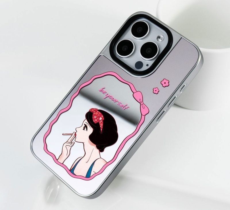 Custom Design Silver Bumper Mirror Phone Case for iPhone 12 13 14 15 16 Pro Max - Image 4