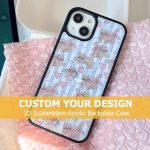 Custom Design 2D Sublimation Acrylic Backplate Phone Case for iPhone 11 12 13 14 15 16 Pro Max