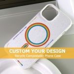 Custom Design Recycle Compostable Pink Phone Case for iPhone 12 13 14 15 16 Pro Max