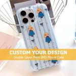 Custom Design Double Layer Print IMD Phone Case for iPhone 13 14 15 16 Pro Max