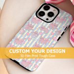 Custom Design 3D Film Print Tough Case for iPhone 11 12 13 14 15 16 Pro Max