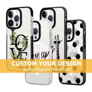 Custom Design Acrylic Magsafe Phone Case for iPhone 13 14 15 16 Pro Max