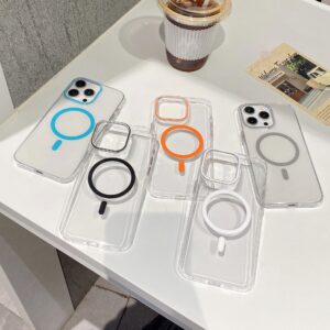 Colorful MagSafe iPhone 16 15 14 13 12 Pro Max Clear Phone Case Wholesale