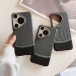 Luminous Carbon Fiber Design Snap-on Phone Case for Huawei Mate 60 70 Pro for Xiaomi 13 14 15 15s Pro