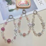 Starry Sky Crystal Mobile Phone Lanyard Wrist Pendant Hanging Chain
