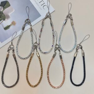 0.7 Crystal Strip Bracelet Mobile Phone Lanyard Rhinestone Hanging Chain Wrist Strap