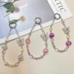 Diamond Butterfly Crystal Tassel Mobile Phone Lanyard High-end Rhinestone Wrist Pendant Hanging Chain