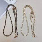 Metal New Adjustable 3 in 1 Crossbody Long Chain Mobile Phone Lanyard High-end Fashion Wrist Strap