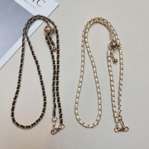 Metal New Adjustable 3 in 1 Crossbody Long Chain Mobile Phone Lanyard High-end Fashion Wrist Strap