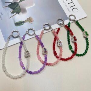 Crystal Gourd Mobile Phone Lanyard High-end Rhinestone Wrist Pendant Hanging Chain