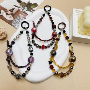 Jewelry String Beads Mobile Phone Lanyard High-end Rhinestone Wrist Pendant Hanging Chain