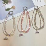 Diamond Fish Tail Mobile Phone Lanyard High-end Rhinestone Wrist Pendant Hanging Chain