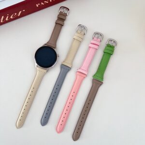Colour Blocking Genuine Leather Strap for Huawei, for Xiaomi for iWatch 1/2/3/4/5/6/7/8/9/10 Ultra 1/2 Wathch Band