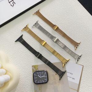 Magnetic Buckle Steel Strap Wrist Band for iWatch 1/2/3/4/5/6/7/8/9/10 Ultra 1/2 Wathch Band