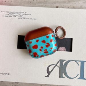 Brown Leopard Print Transparent Blue IMD Cover for AirPods 1/2 3 4 Pro 1/2 Earphone Case Accessory