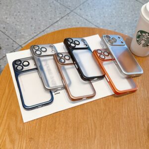 Plating Metallic Color Camera Protector Shockproof Cover Mobile Phone Case for iPhone Air 17 16 15 14 13 Pro Max
