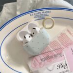 Ins Style Dot Design Blue Beige IMD Cover for AirPods 1/2 3 4 Pro 1/2 Earphone Case Accessory