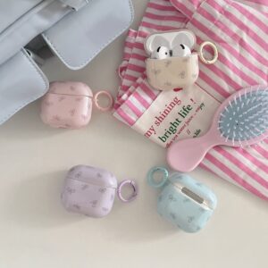 Simple Fashion Bowknot Design IMD Cover for AirPods 1/2 3 4 Pro 1/2 Earphone Case Accessory